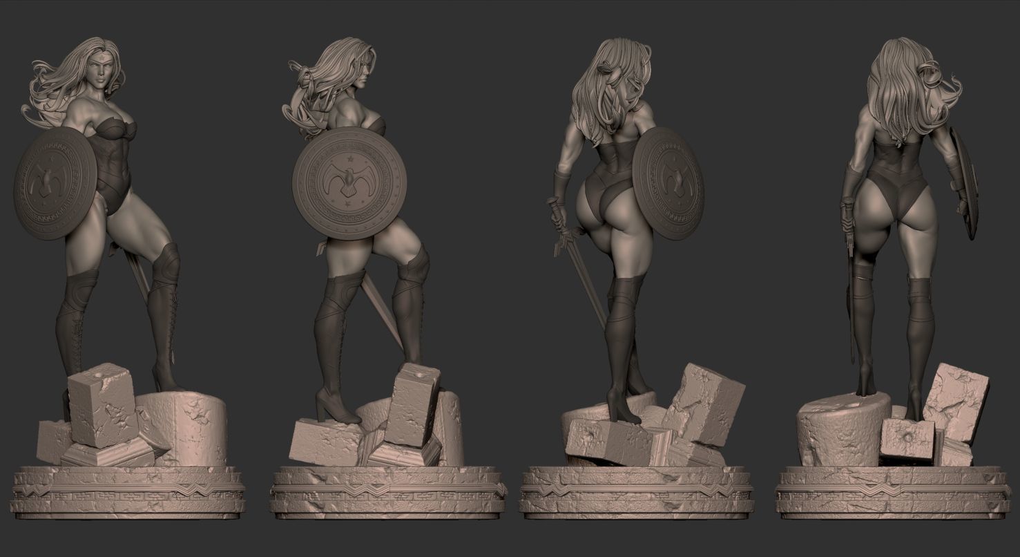 Wonder Woman de Themyscira 3D print model_7