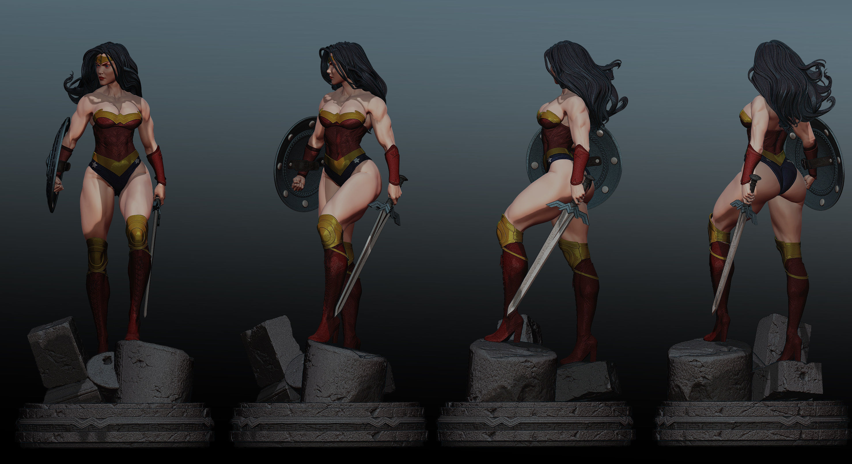 Wonder Woman de Themyscira 3D print model_1