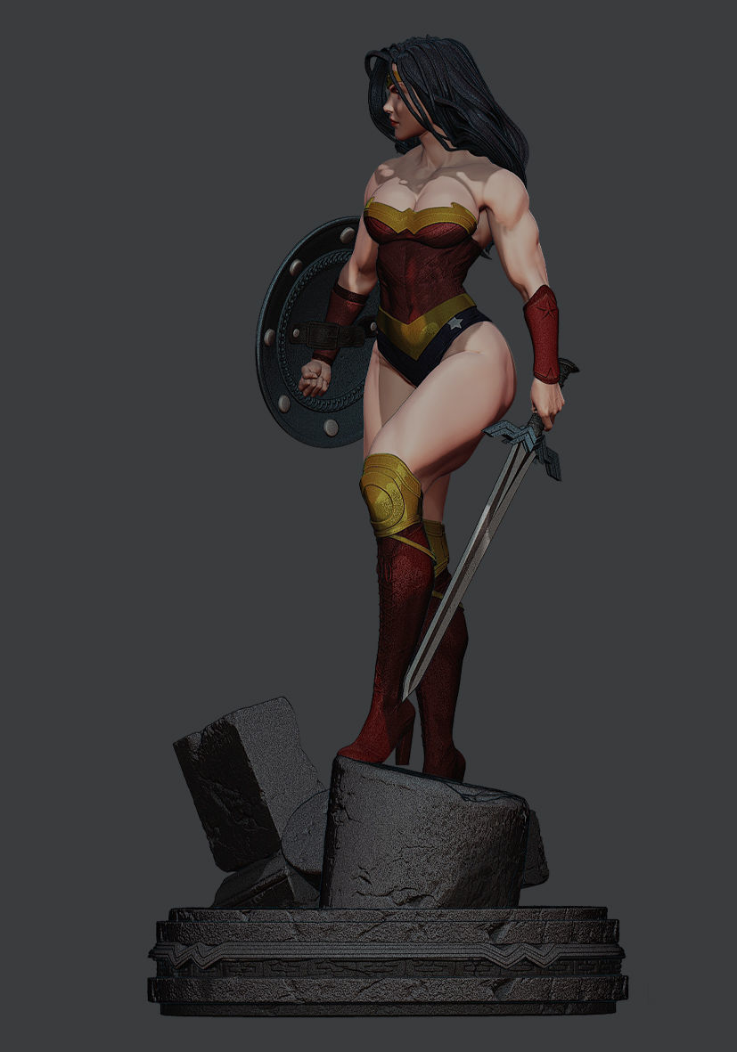 Wonder Woman de Themyscira 3D print model_18