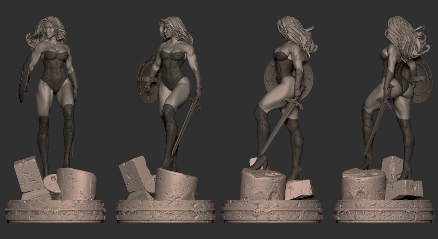 Wonder Woman de Themyscira 3D print model_8