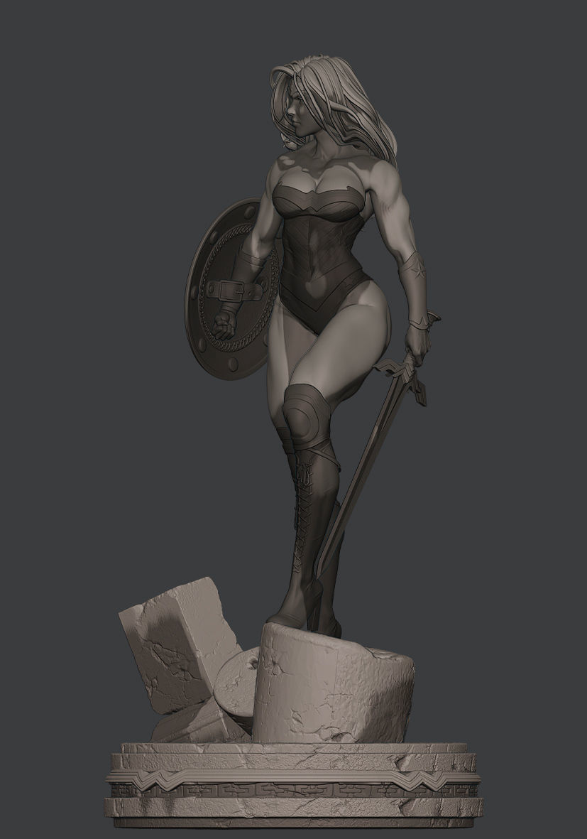 Wonder Woman de Themyscira 3D print model_21