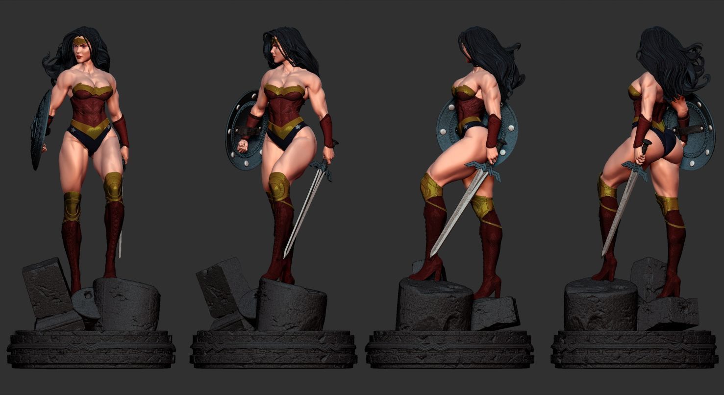 Wonder Woman de Themyscira 3D print model_9