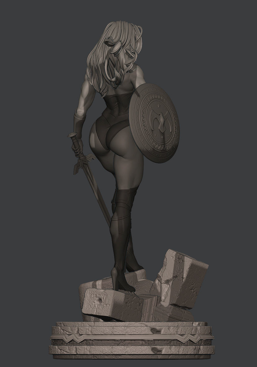 Wonder Woman de Themyscira 3D print model_23