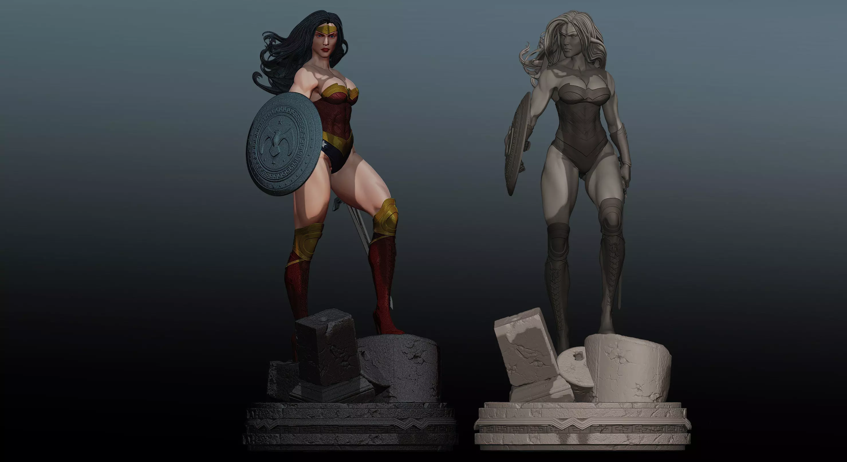 Wonder Woman de Themyscira 3D print model_0