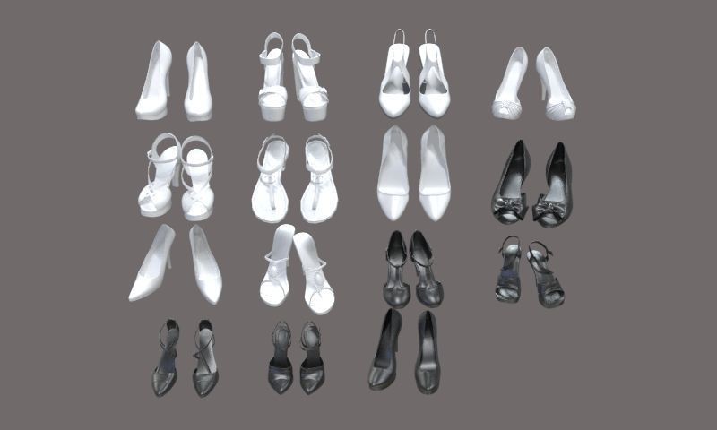 Women shoes 3d model 3D model_4