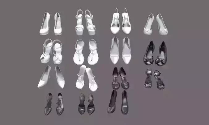 Women shoes 3d model 3D model