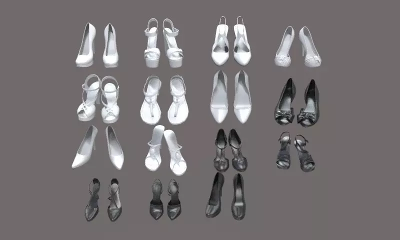 Women shoes 3d model 3D model_0