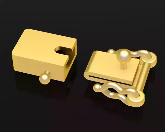 6001 Open box Lock for bracelets