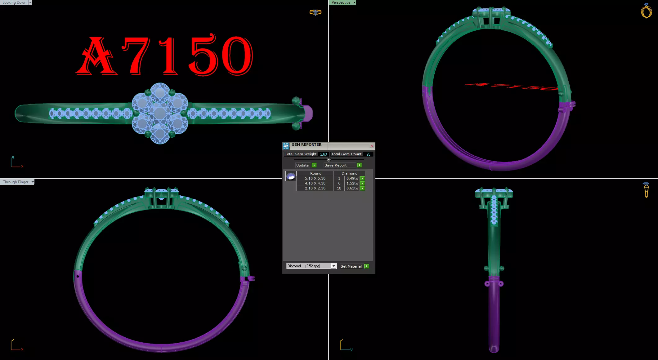 bangle bracelet 3D print model_0