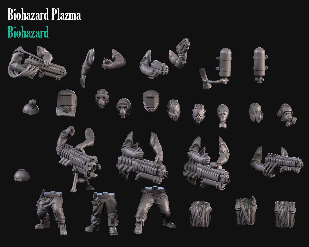 Biohazard with plazma 3D print model_1