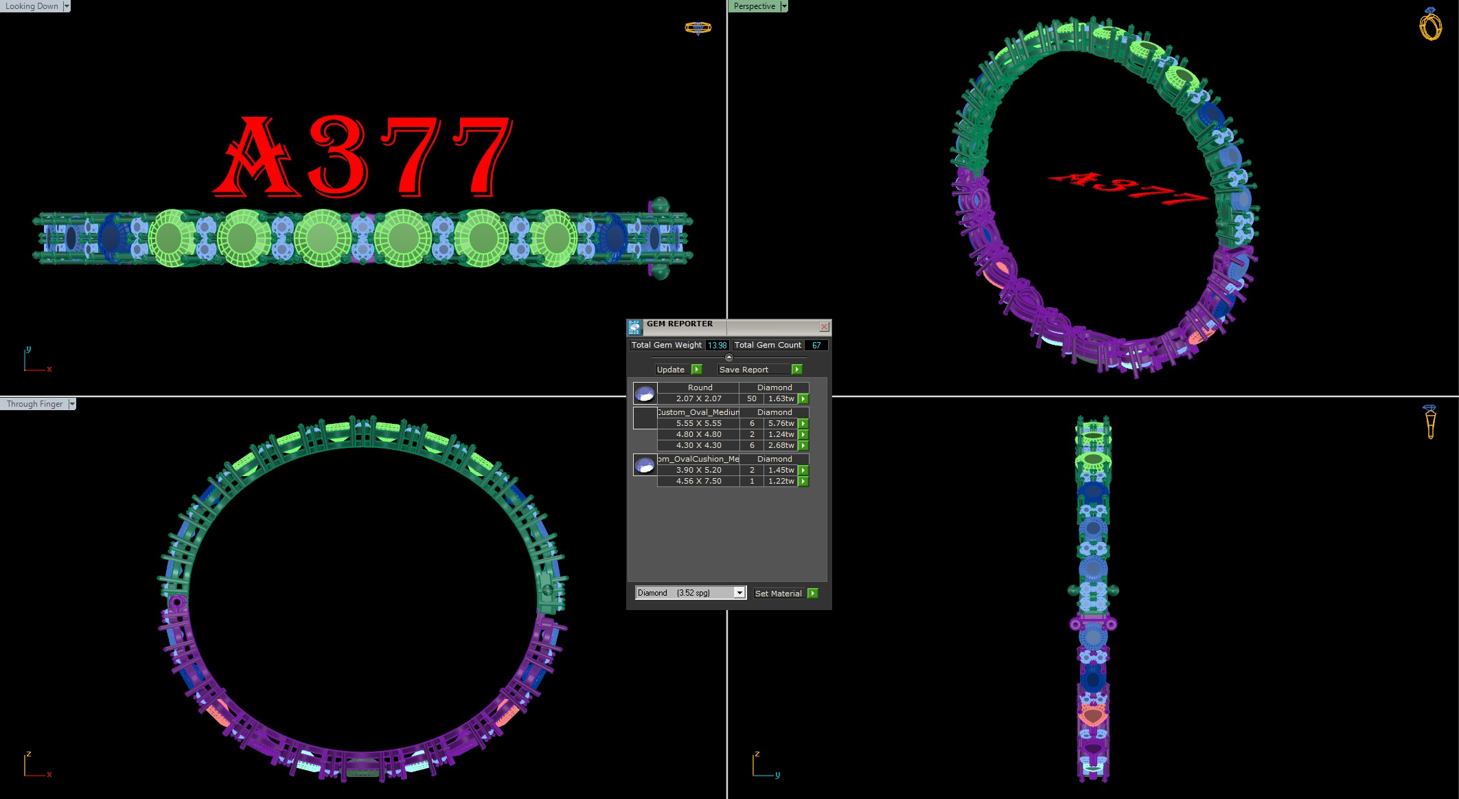 bangle bracelet 10 model  3D print model_4