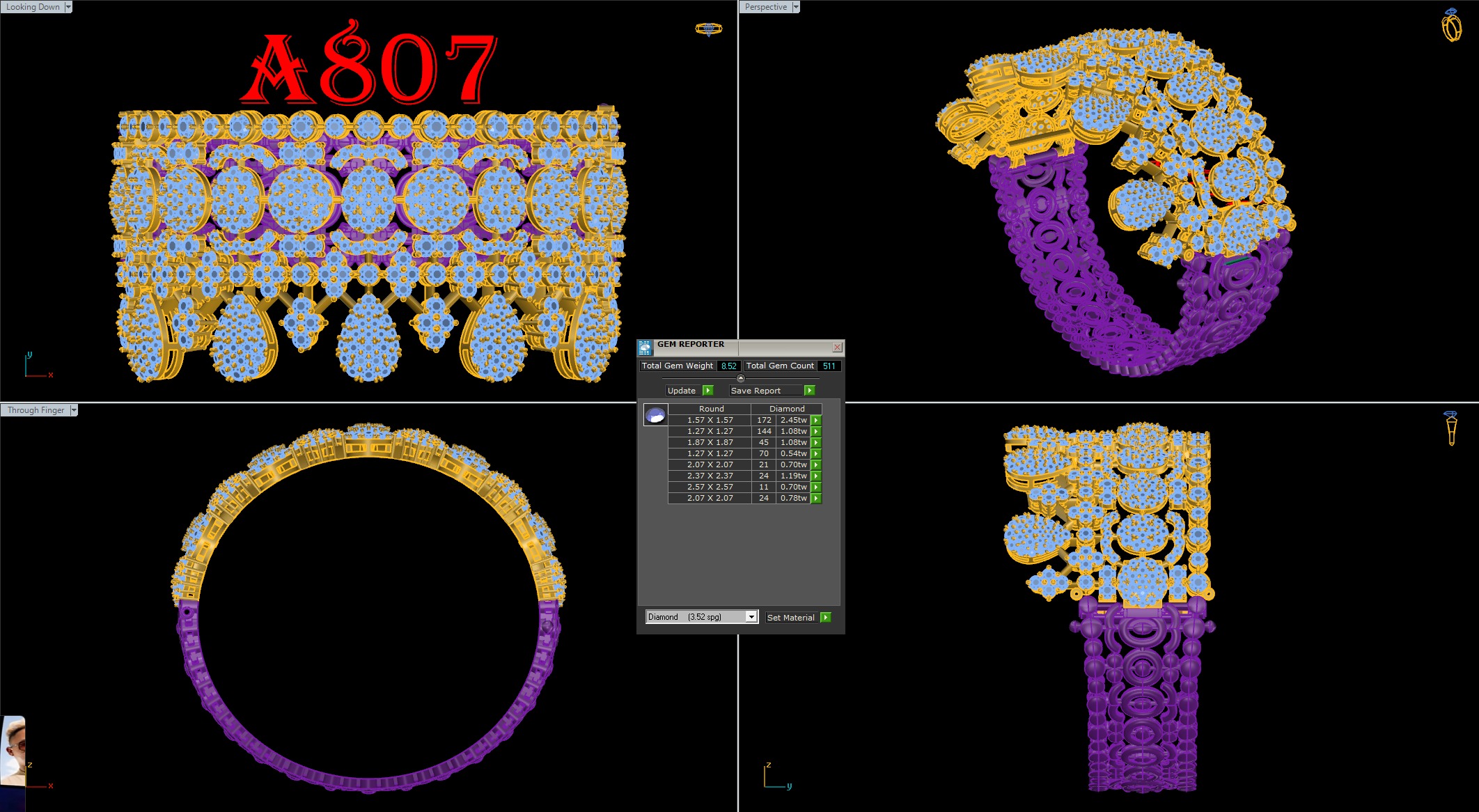 bangle bracelet 10 model  3D print model_9