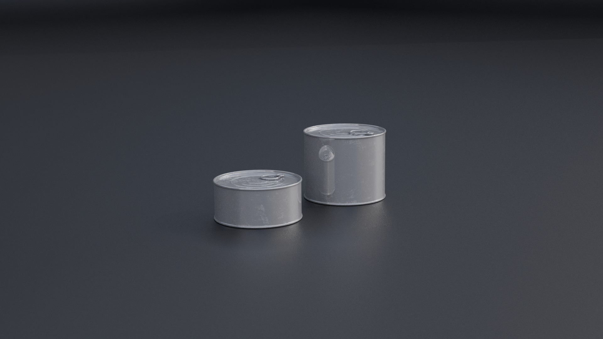 Cans Food Container Low-poly 3D model_3