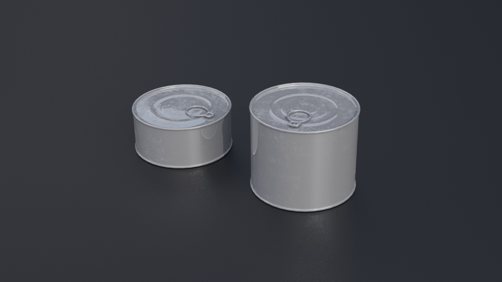 Cans Food Container Low-poly 3D model_5