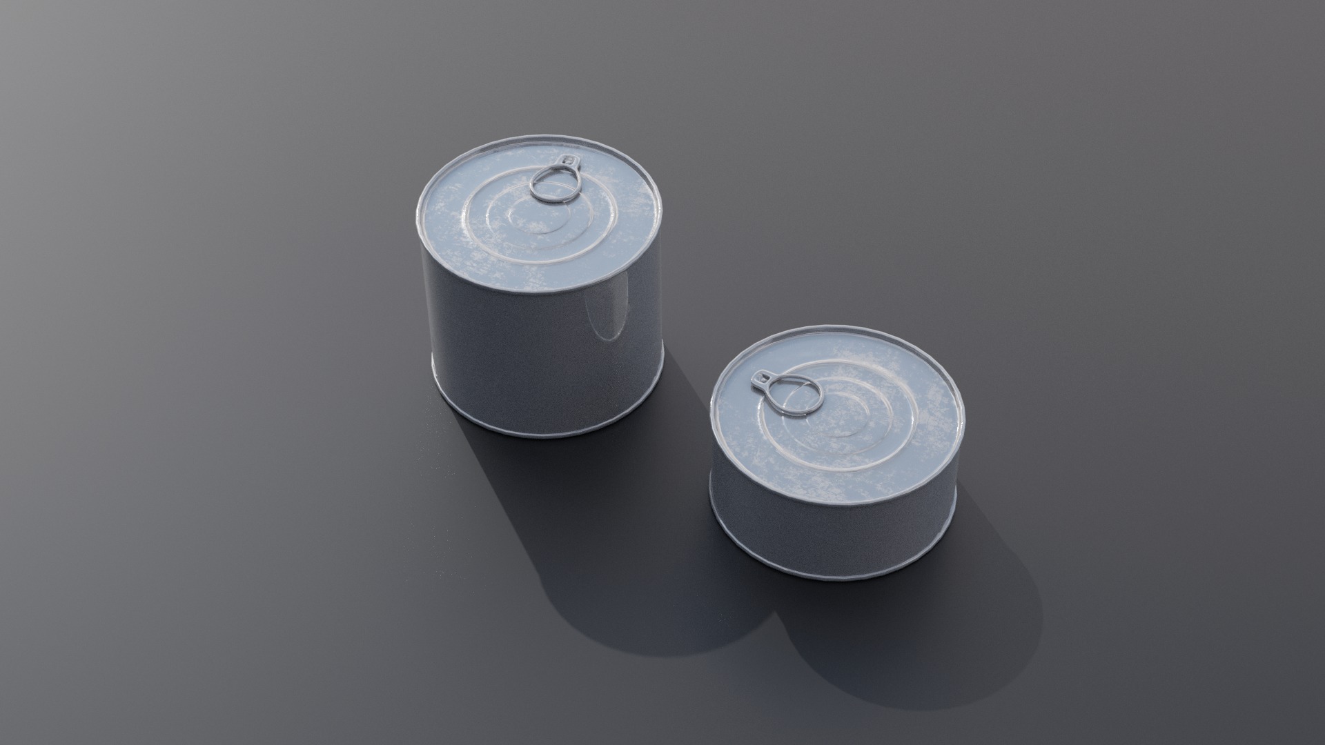 Cans Food Container Low-poly 3D model_4