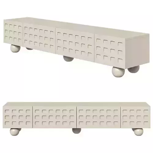 Japandi Style TV Stand 3D model