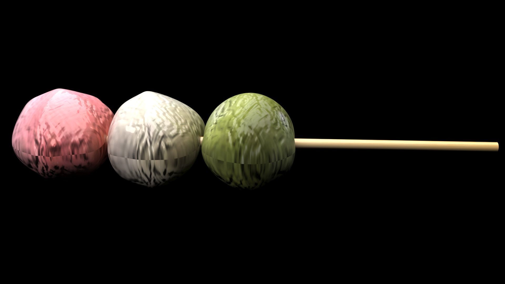 Dango 3D model_7