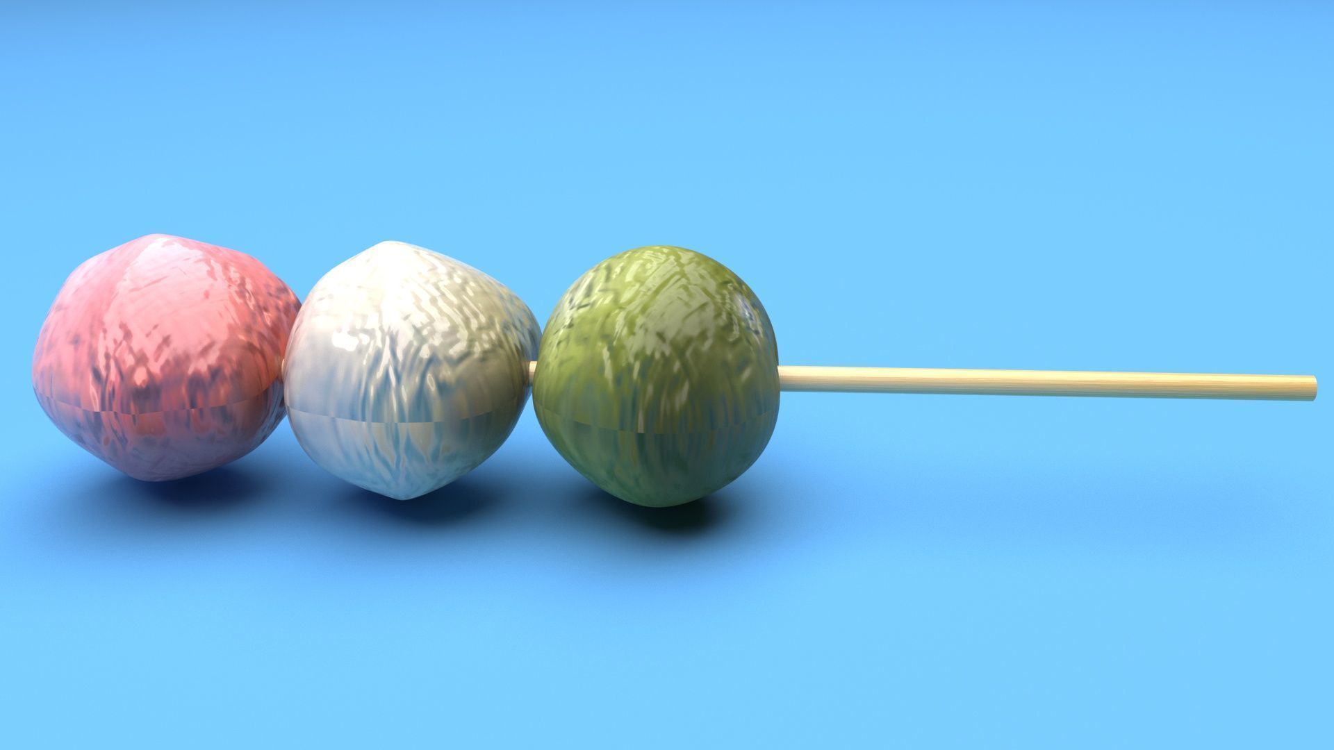 Dango 3D model_6