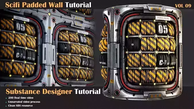 Scifi Padded Wall Tutorial - VOL 09  