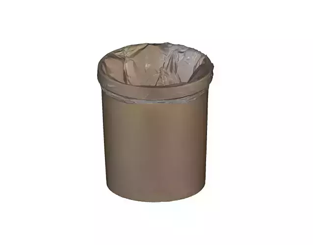 3D Trash Can Model - High-Quality Reconstruction