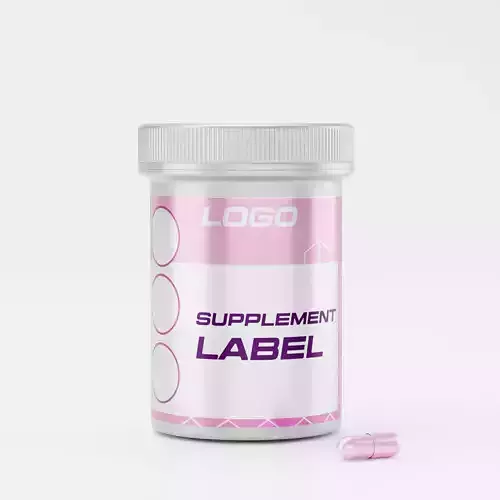 High-Quality 3D Pill Container Model and pill model