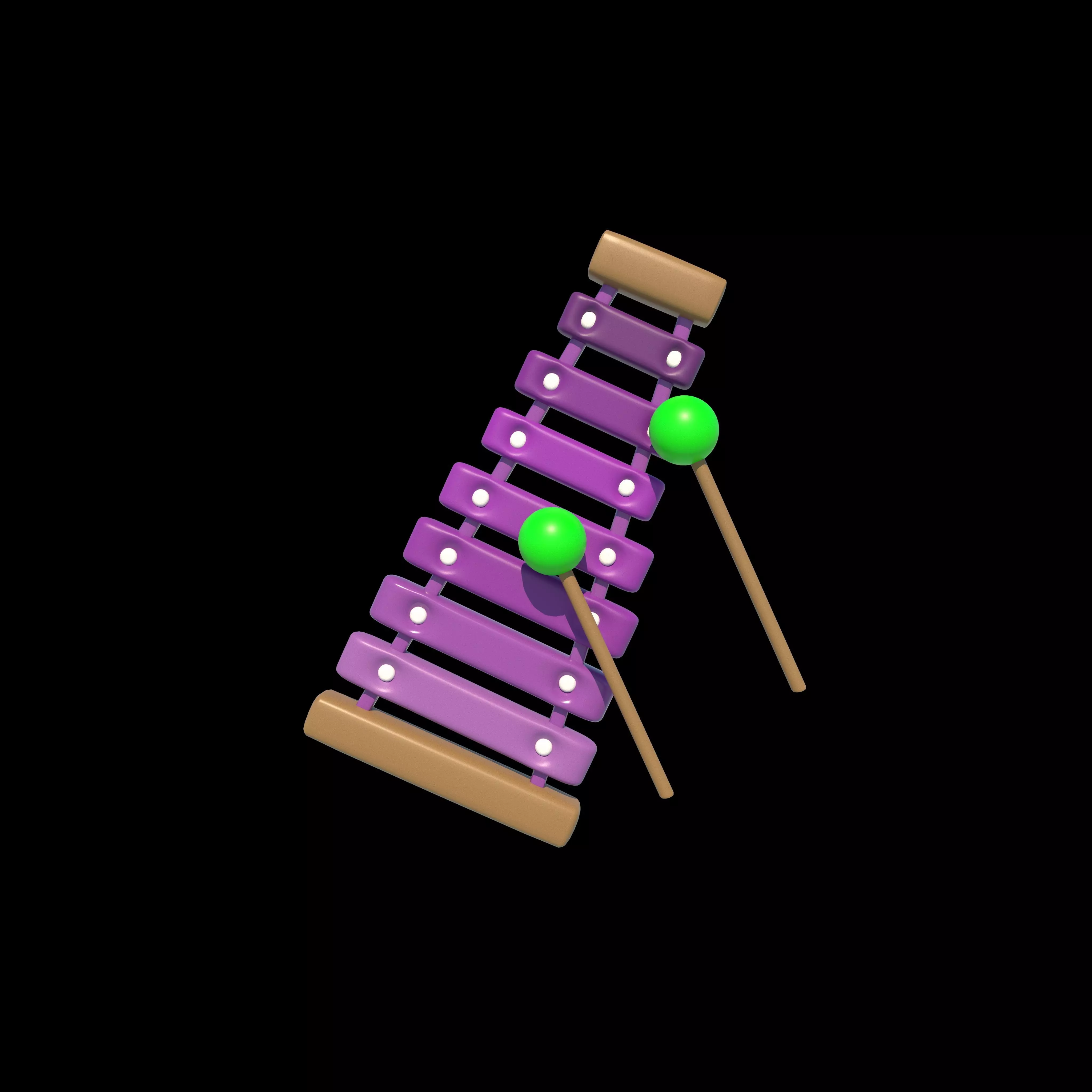 Xylophone 3D model