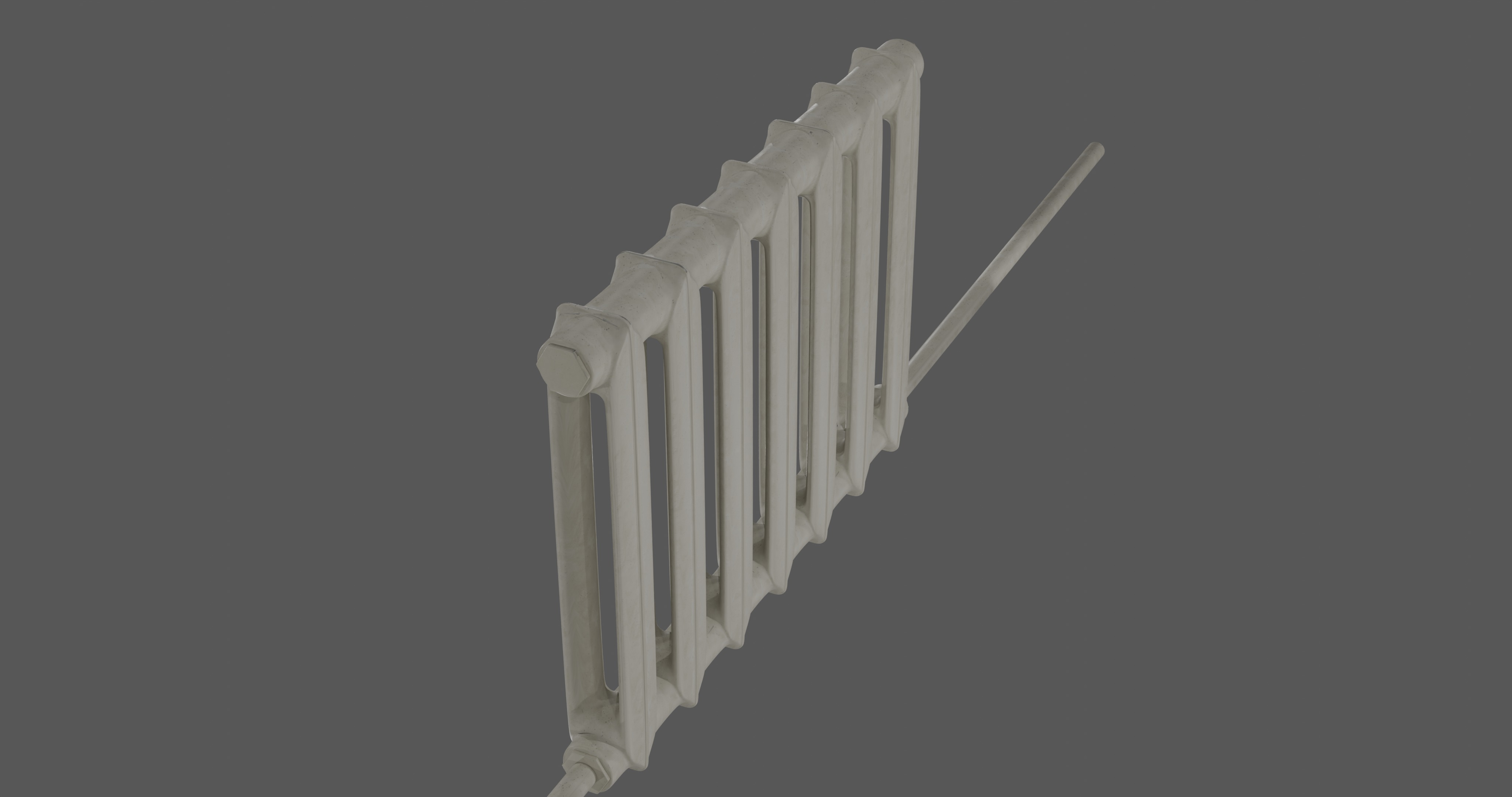 Radiator 3D Model with High-Quality Topology Low-poly 3D model_1
