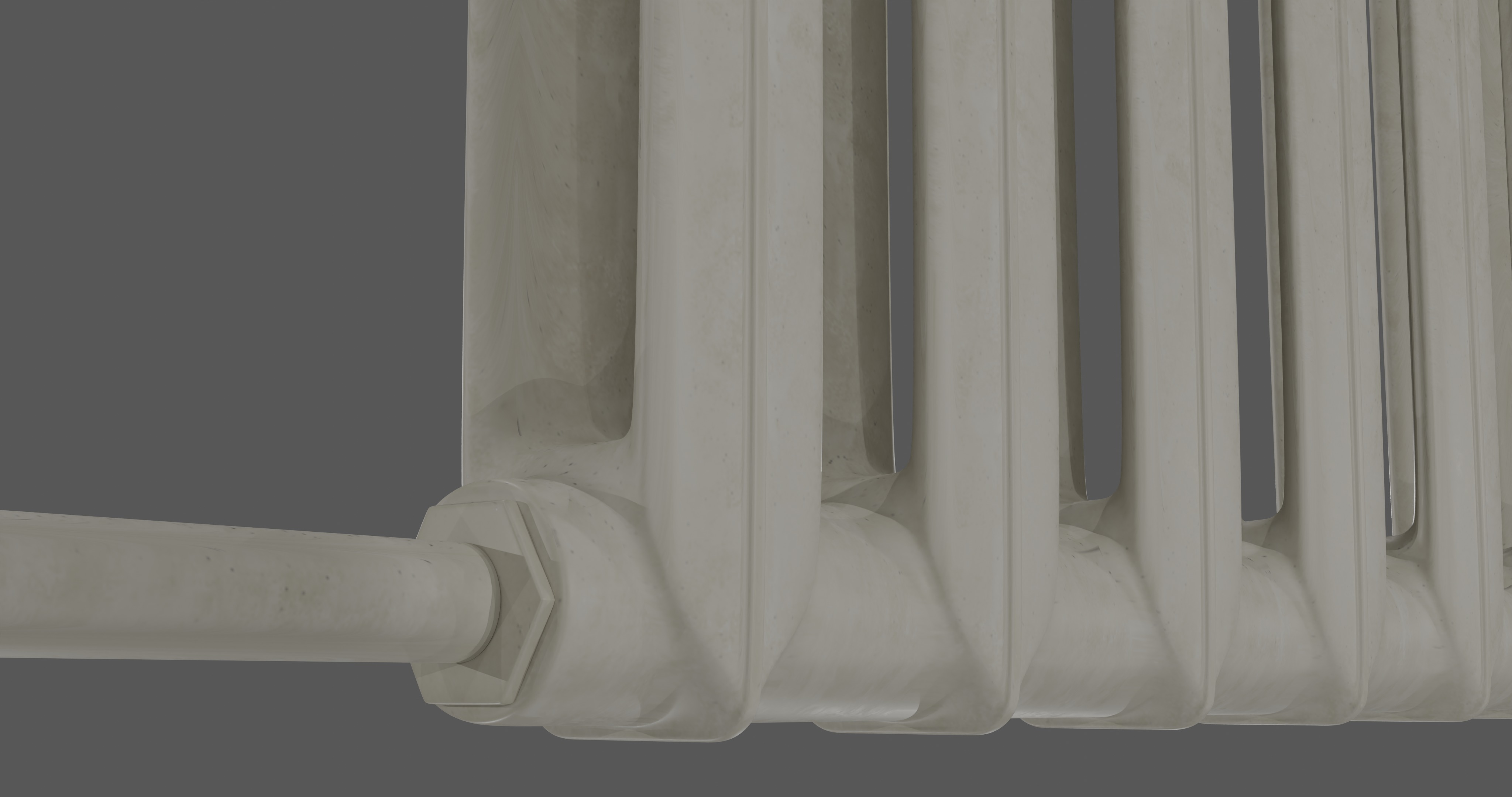 Radiator 3D Model with High-Quality Topology Low-poly 3D model_3