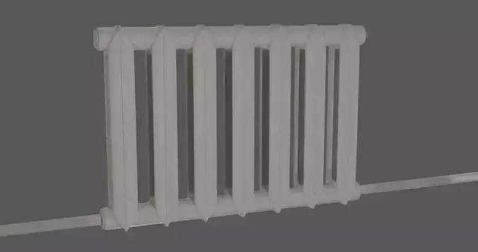 Radiator 3D Model with High-Quality Topology