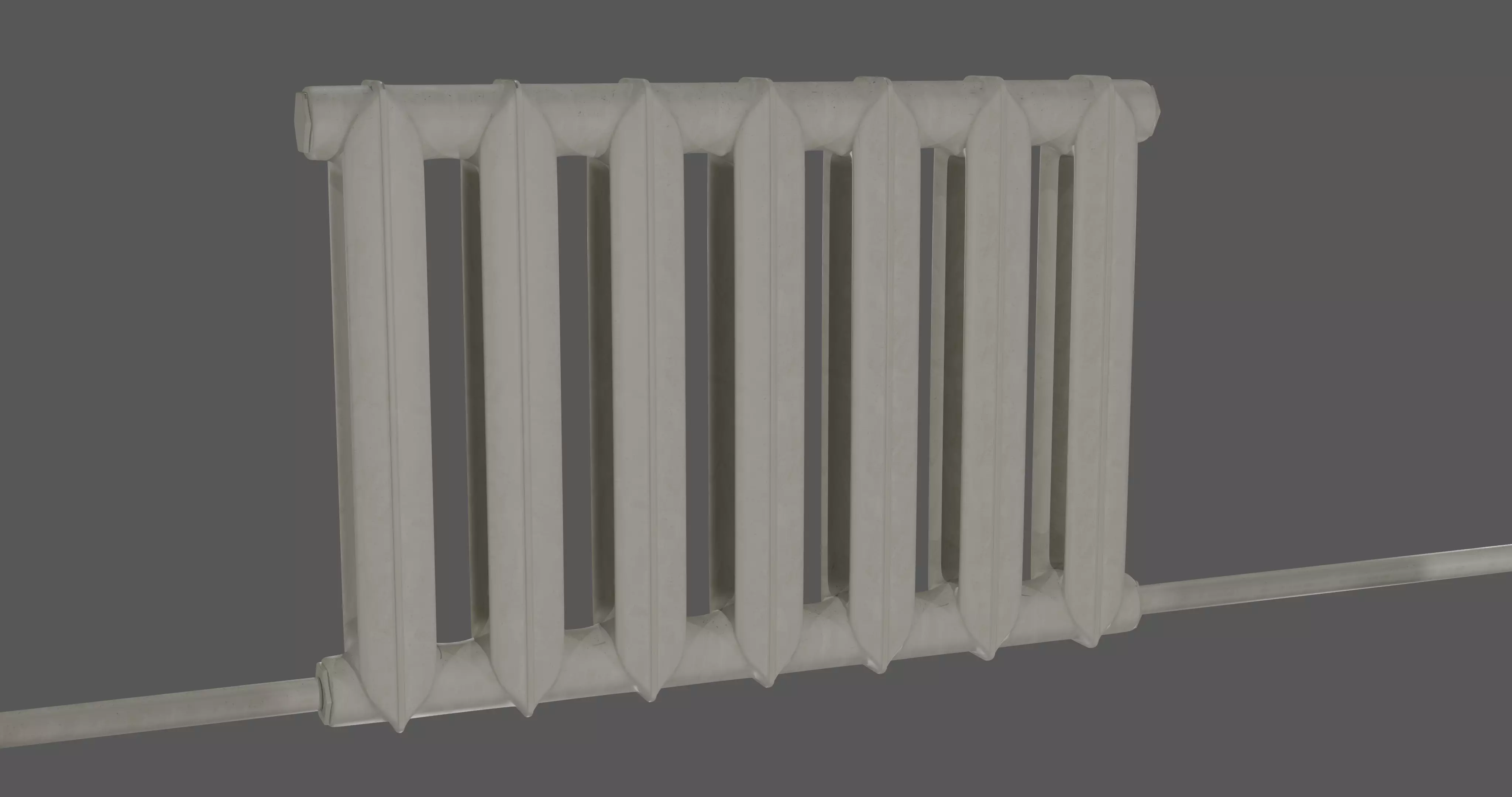 Radiator 3D Model with High-Quality Topology Low-poly 3D model_0