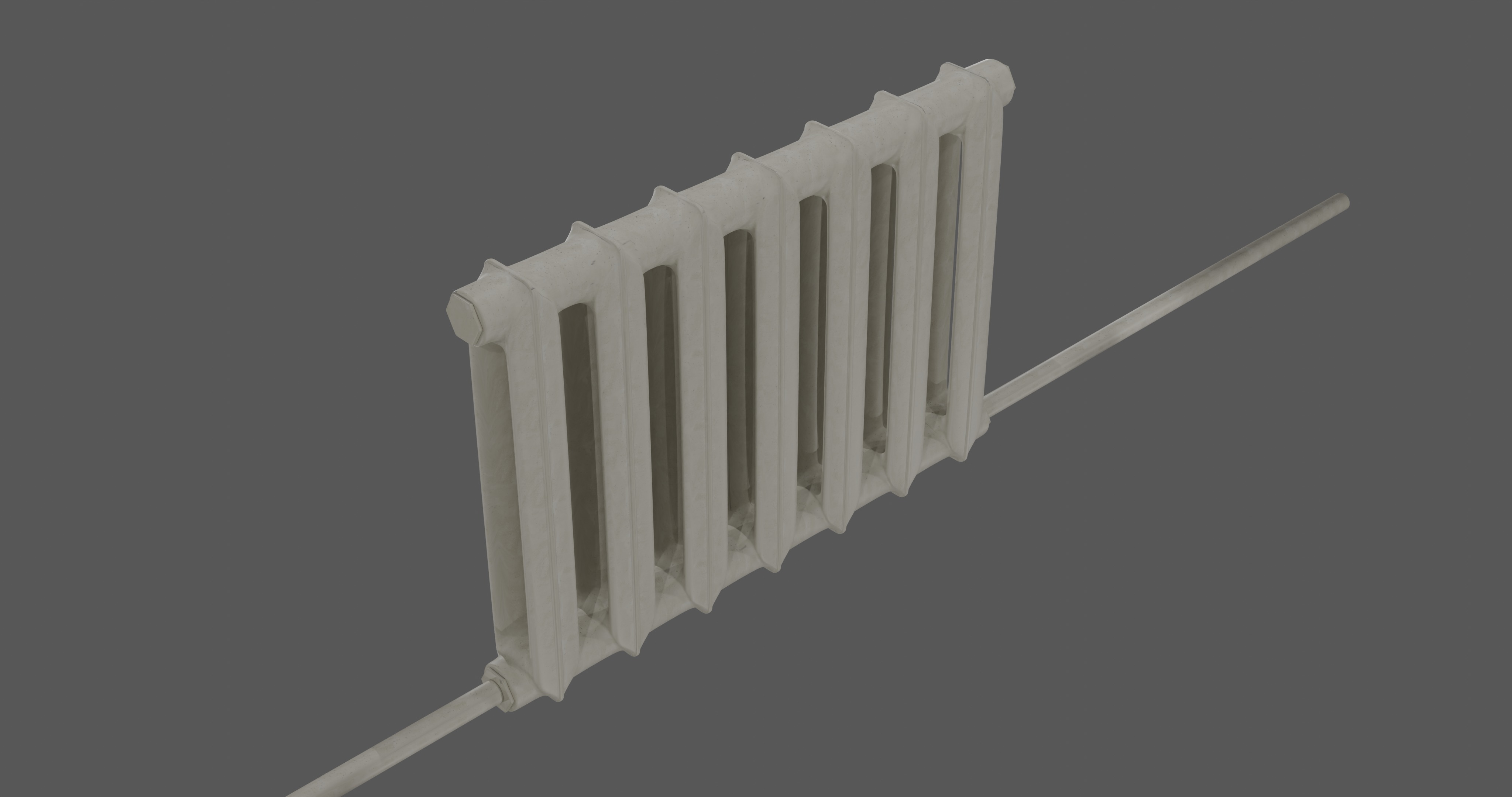 Radiator 3D Model with High-Quality Topology Low-poly 3D model_2