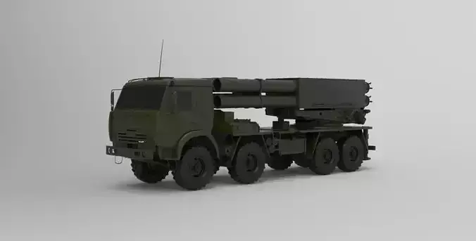 Tornado multiple rocket launcher 3D model