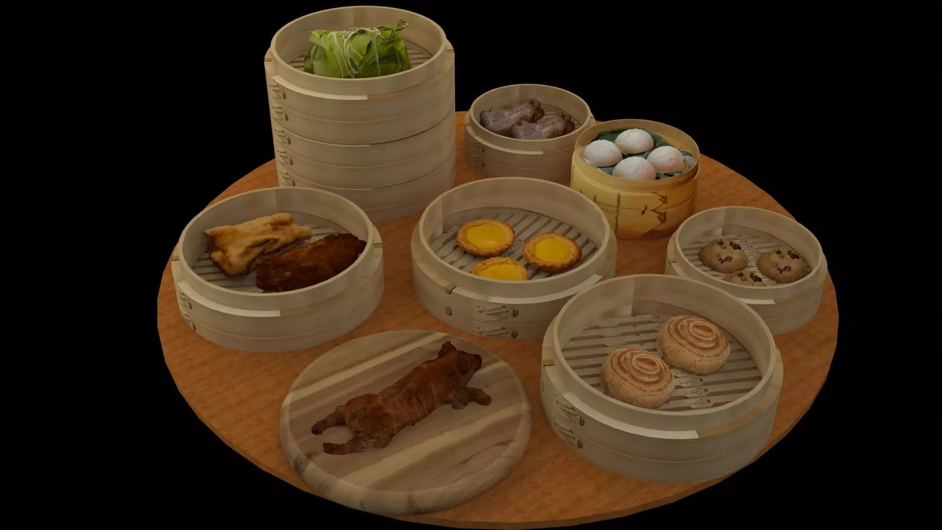 Chinese  dim sum  3D model_0