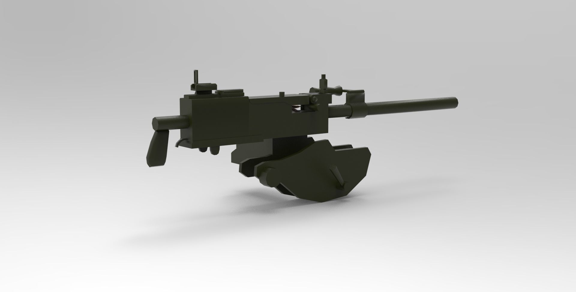 30 Cal Machine Gun 3D model_1