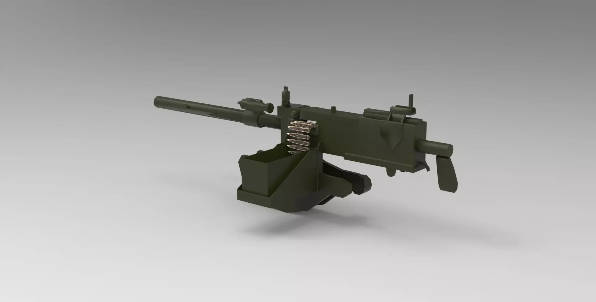 30 Cal Machine Gun 3D model_0