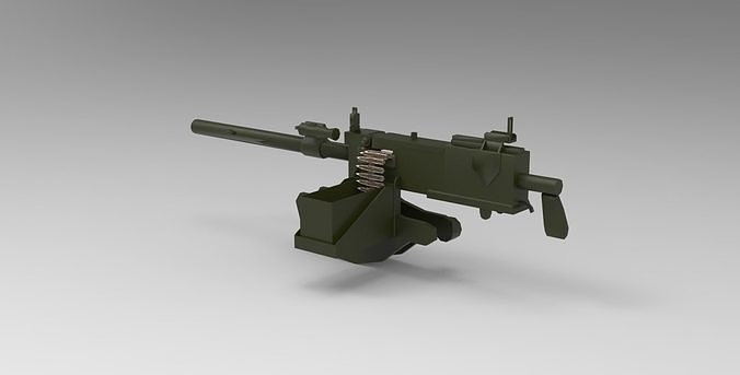 30 Cal Machine Gun 3D model