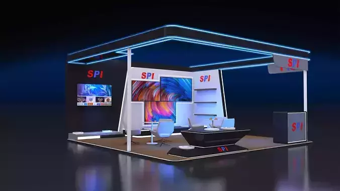 booth 6x6 open 3 side 