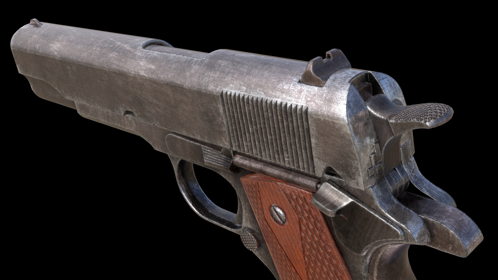 Colt 1911 M1911 Game Ready Low-poly 3D model_16