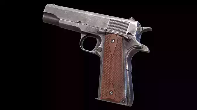 Colt 1911 M1911 Game Ready Low-poly 3D model