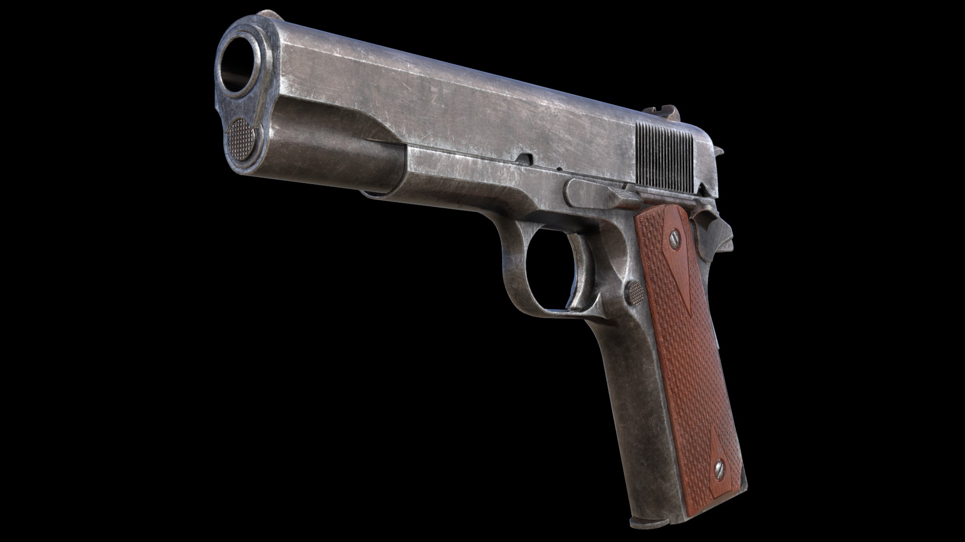 Colt 1911 M1911 Game Ready Low-poly 3D model_12