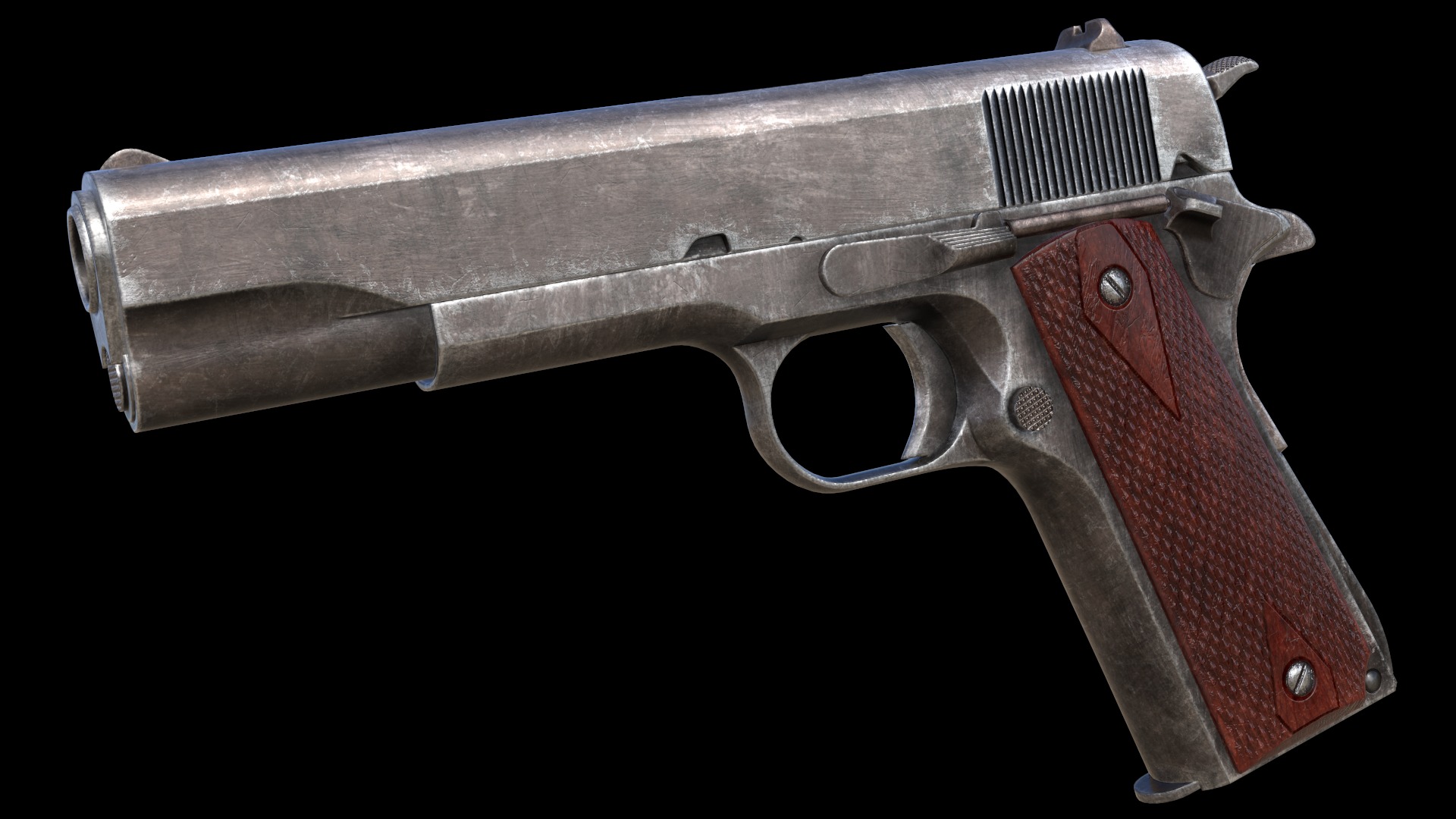 Colt 1911 M1911 Game Ready Low-poly 3D model_14
