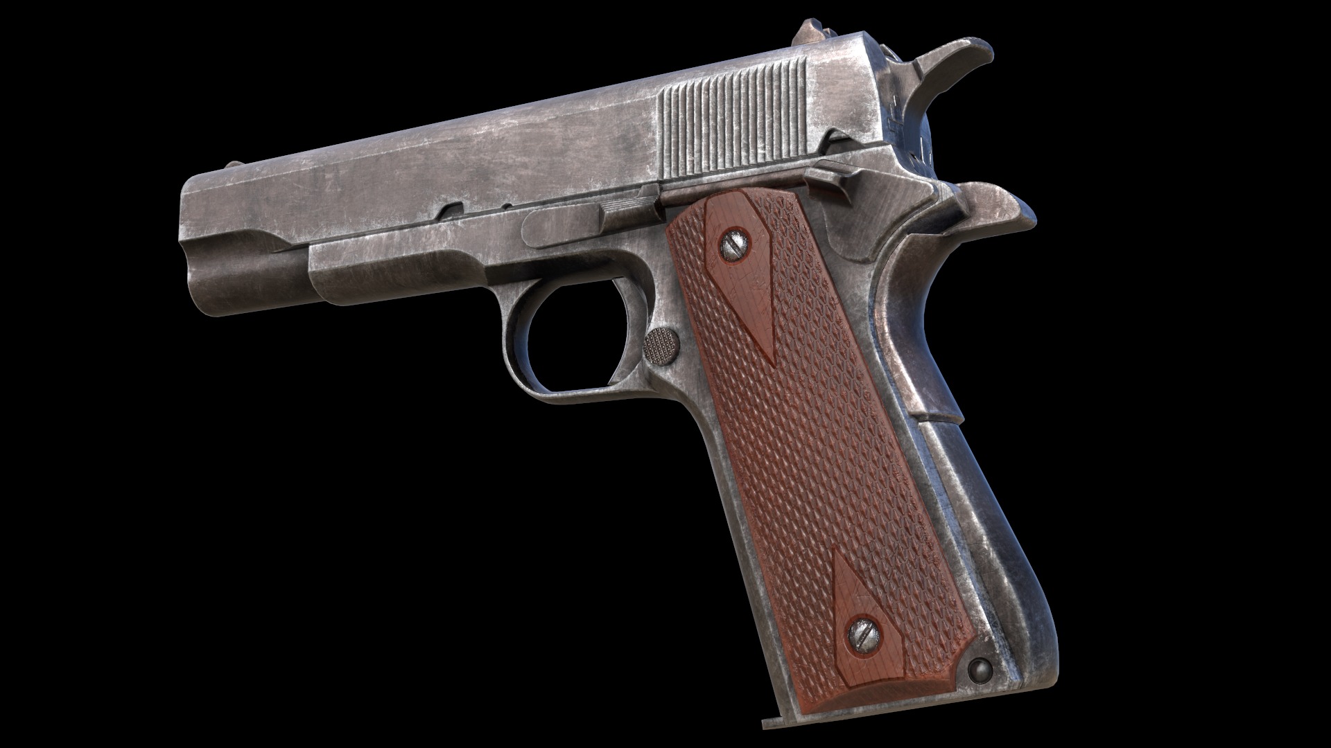 Colt 1911 M1911 Game Ready Low-poly 3D model_15