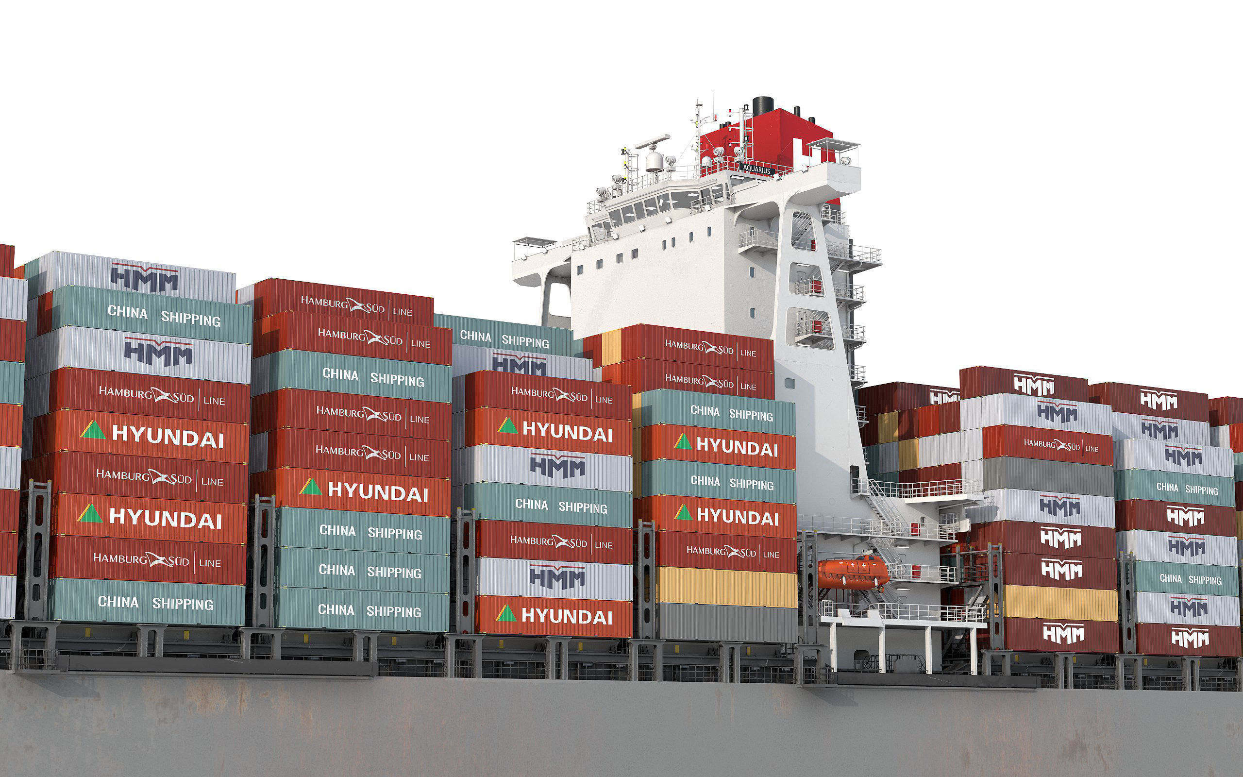 Container Ship 3D model_12