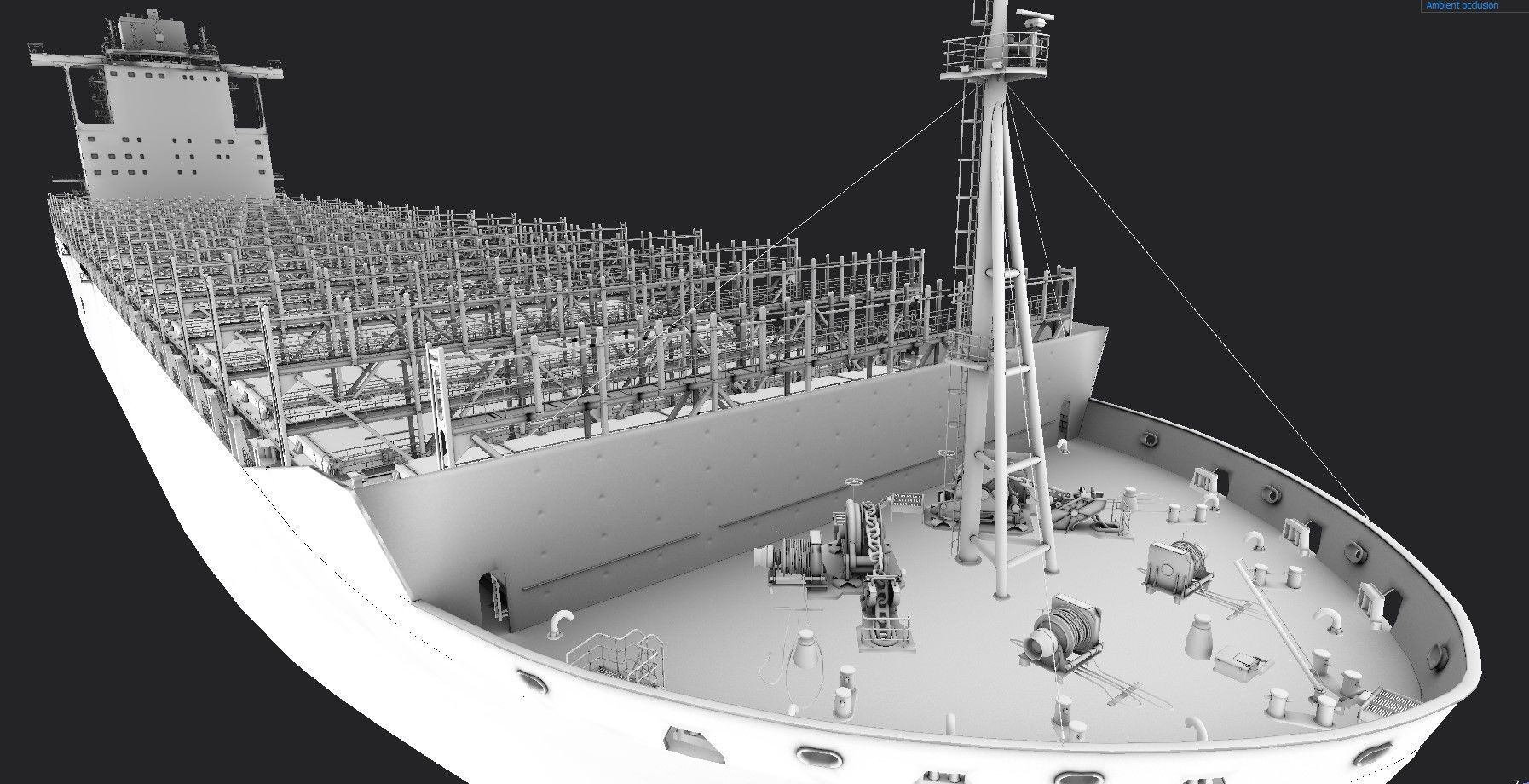 Container Ship 3D model_23