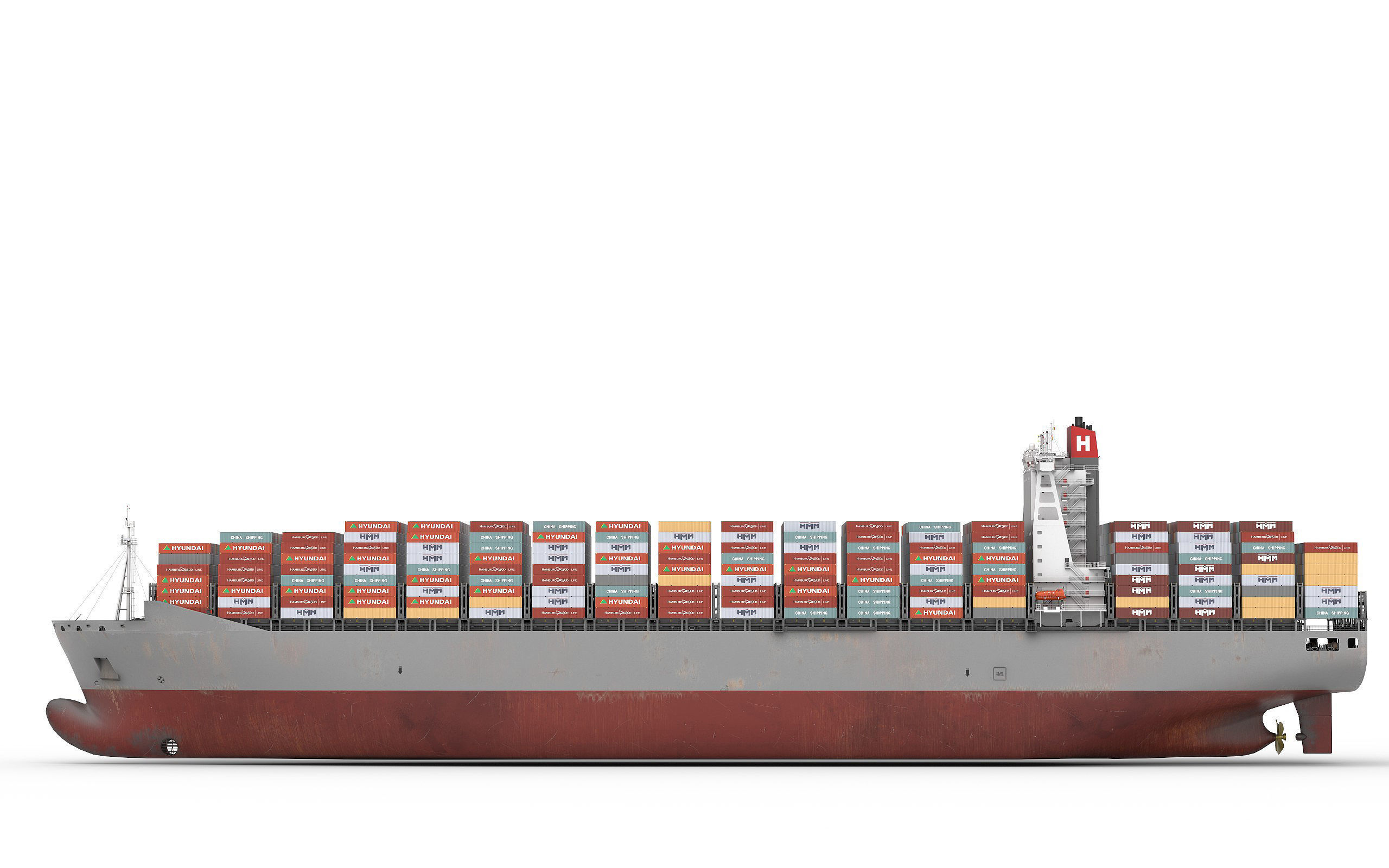 Container Ship 3D model_10