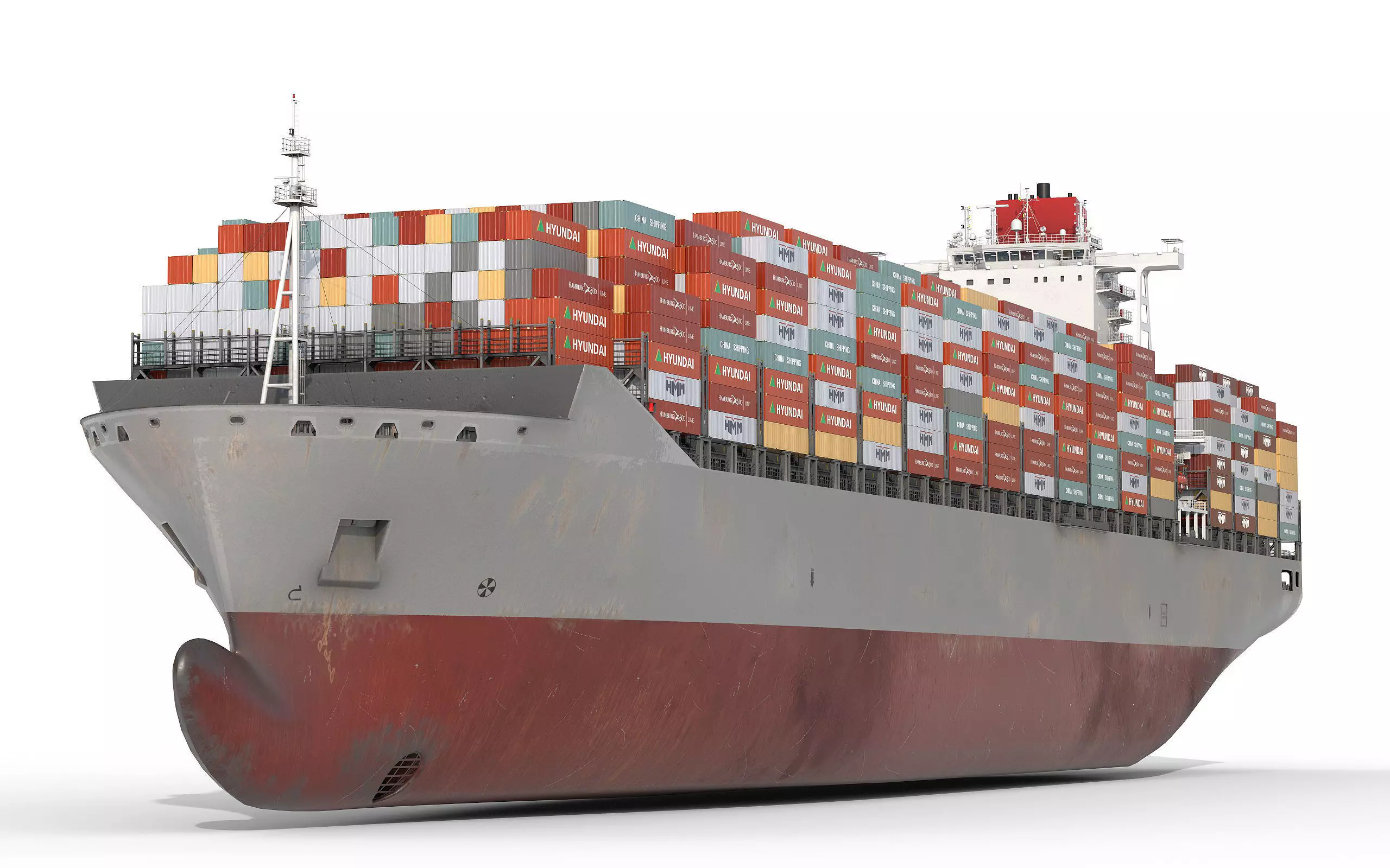 Container Ship 3D model_0
