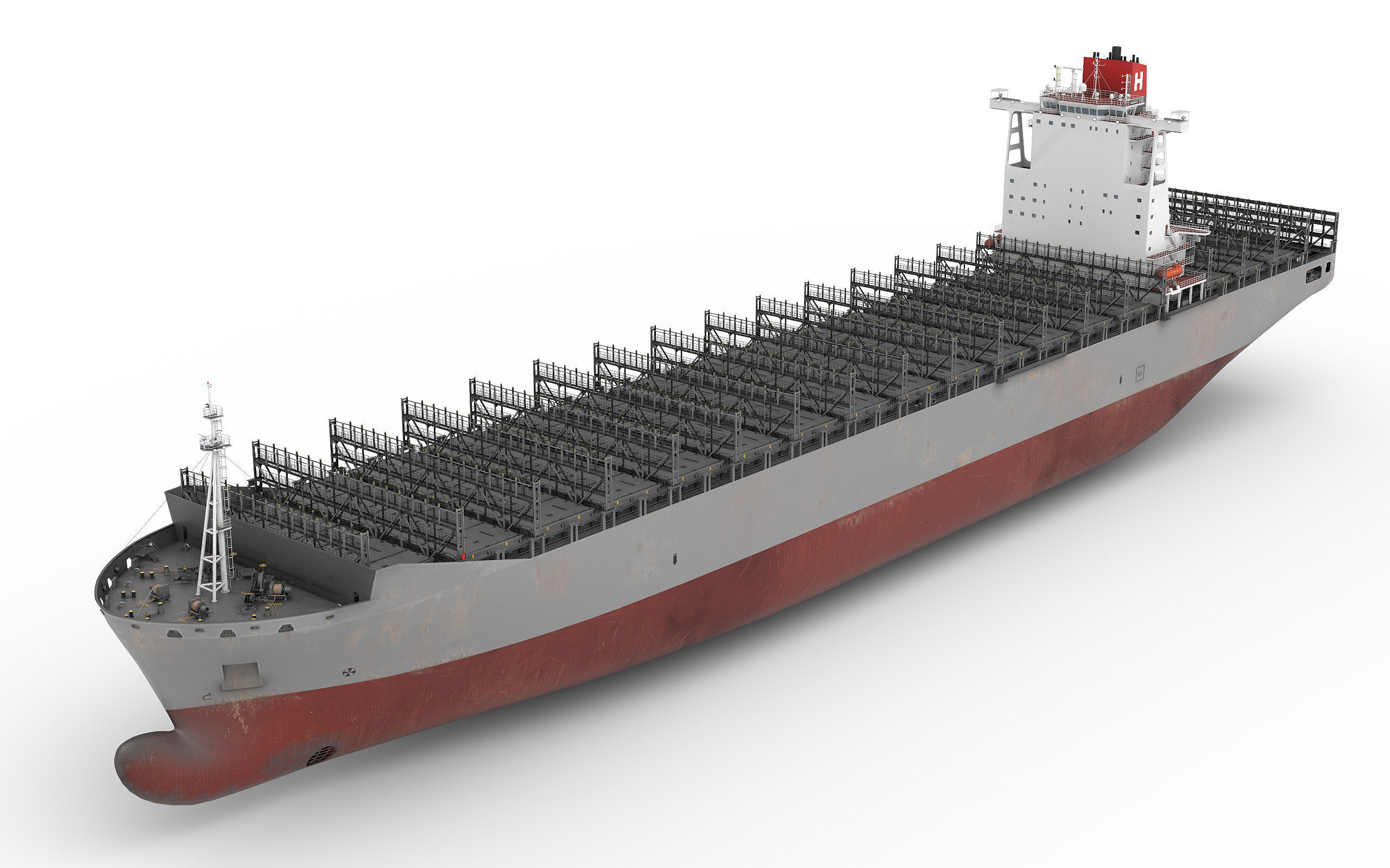 Container Ship 3D model_3