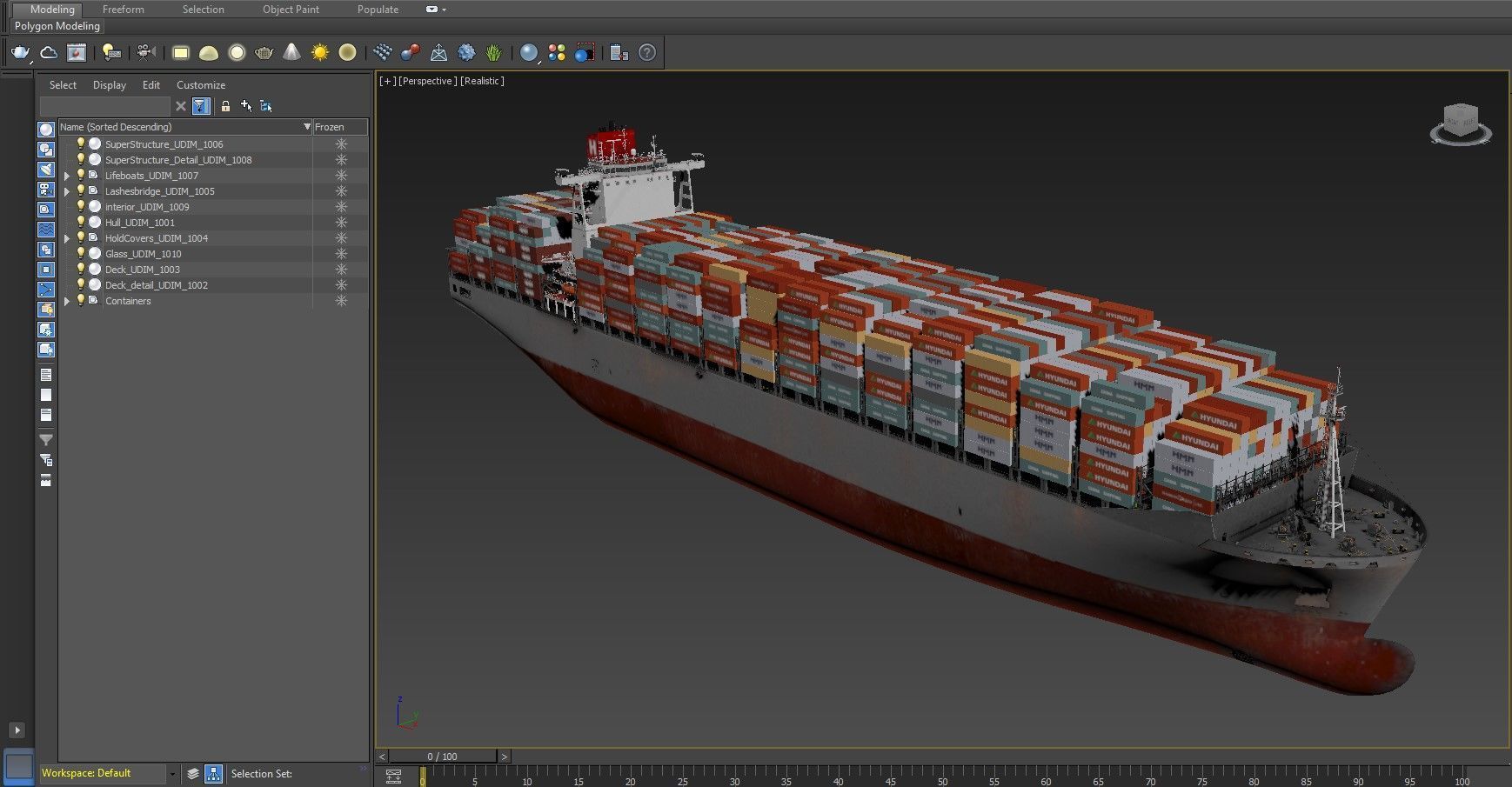 Container Ship 3D model_28