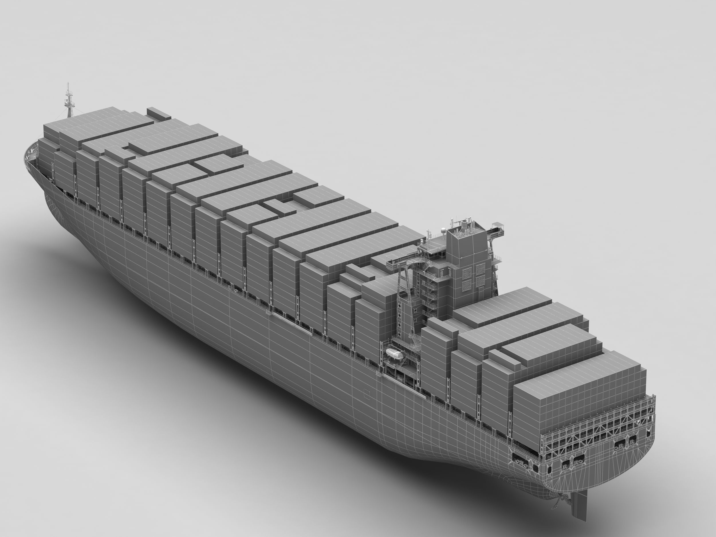 Container Ship 3D model_14