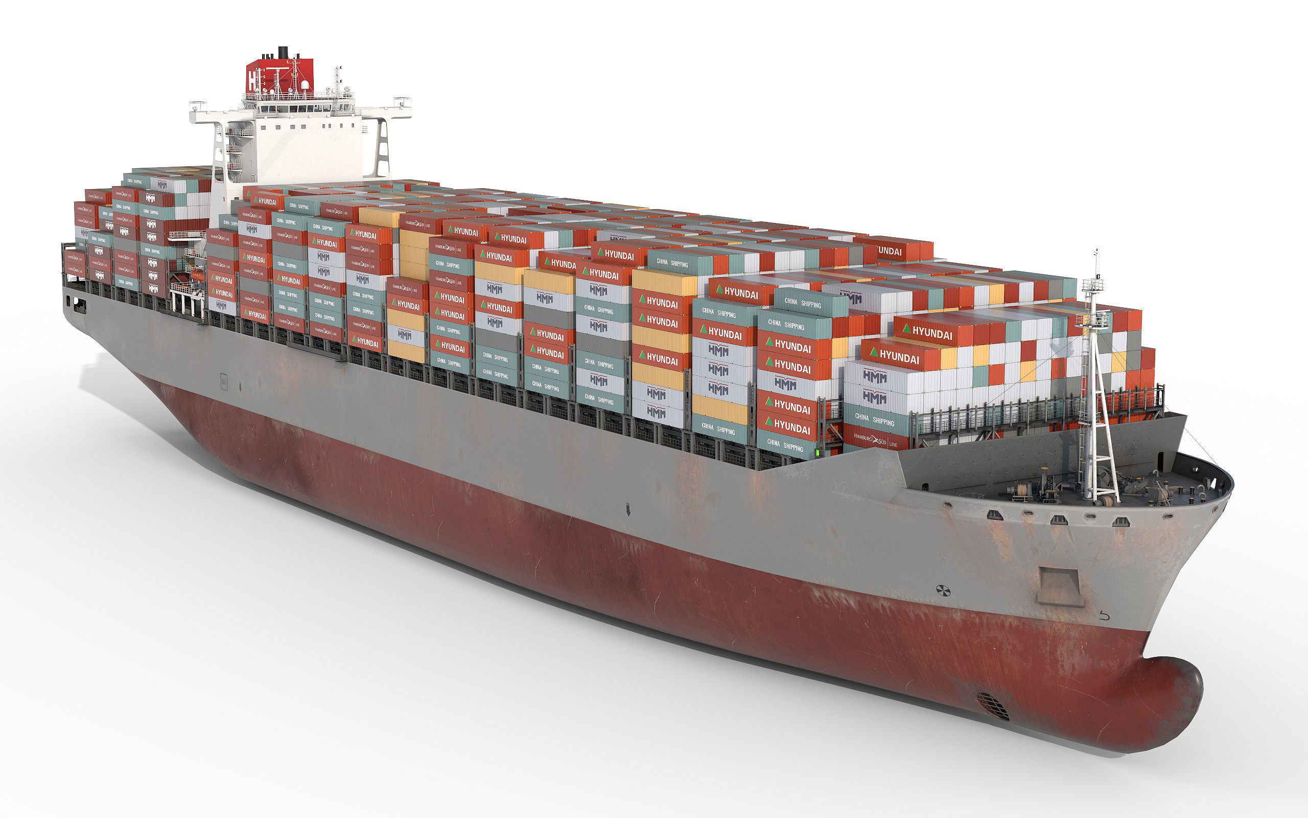 Container Ship 3D model_1